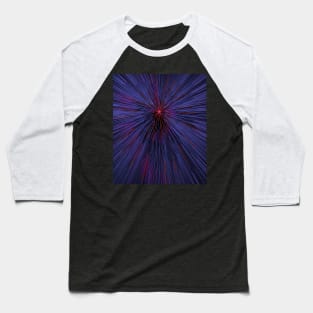 A colorful hyperdrive explosion - purple with red highlights version Baseball T-Shirt
